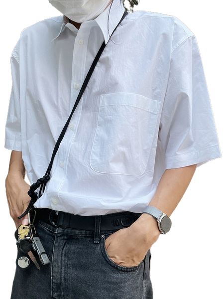 

dazy men patched pocket shirt v7hz#, White;black