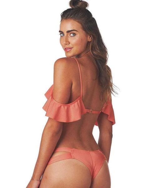 

solid mj-42 bikini sets women's swimsuit female swimwear bikinis bathing suits biquini beach wear maillot de bain femme