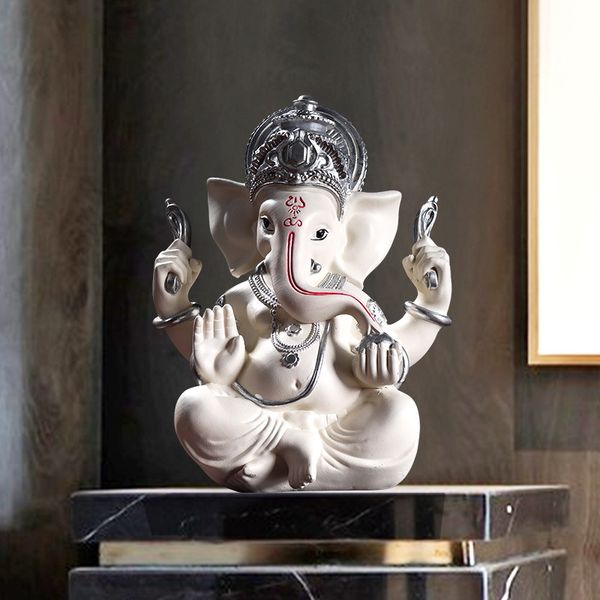 Таиланд Будда Статуя Статуя Подарок Античный слон Сокровище Индия Шива украшения дзен для домашнего стола