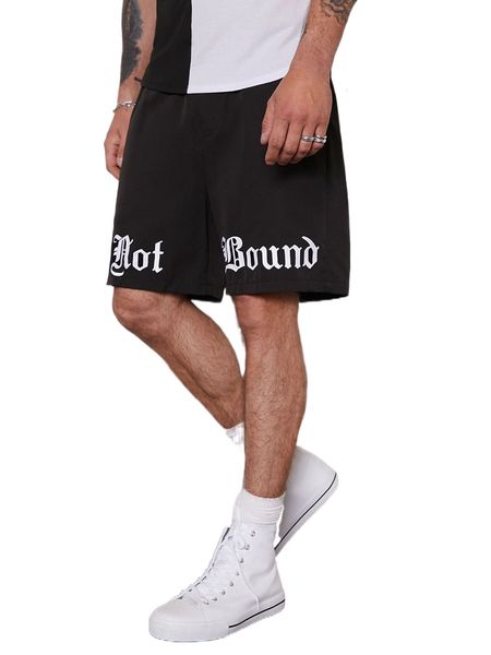

men letter graphic shorts j2vo#, White;black