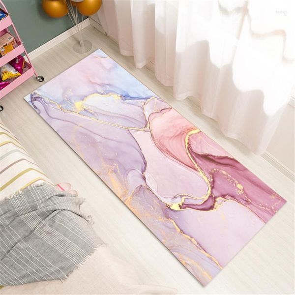 Tappeti Nordico Rosa Chiaro Pittura Ad Olio Astratta Ragazza Tappeto Per La Decorazione Della Camera Da Letto Semplice Kithen Tappetini Tappetino Antiscivolo Comodino Carino