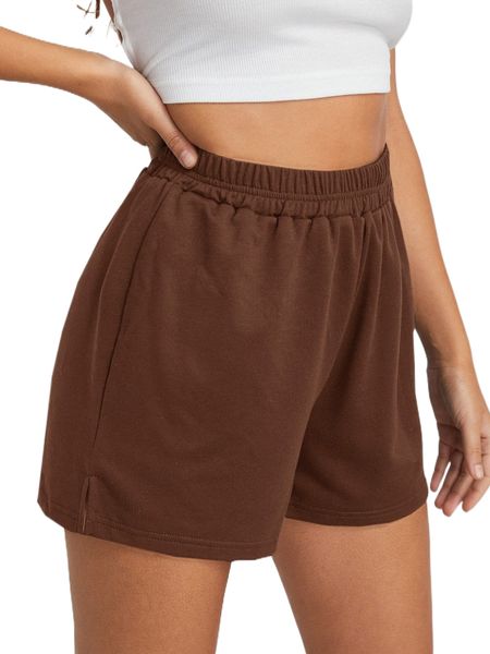 

split side track shorts 1801#, White;black