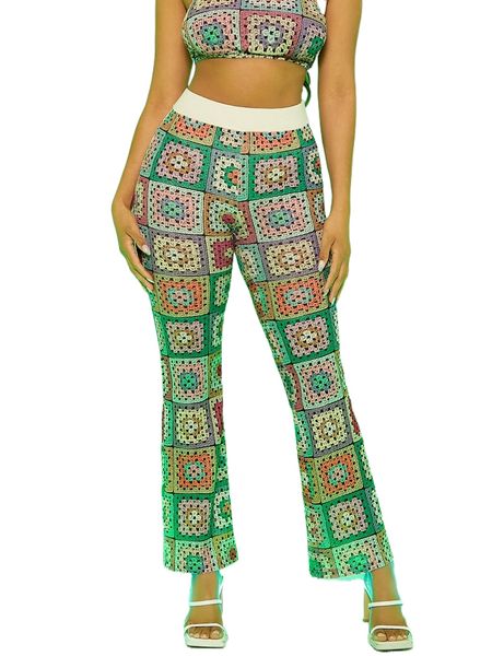 

p.atchwork f.lare l.eg p.ants a3ll#, Black;white