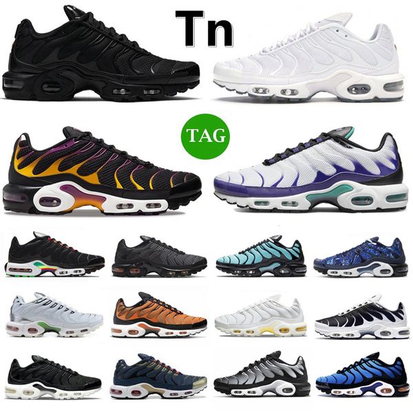 

tn plus running shoes mens sneaker triple black white red viotech grape bone celery metallic silver hyper jade bule oreo navy voitage men