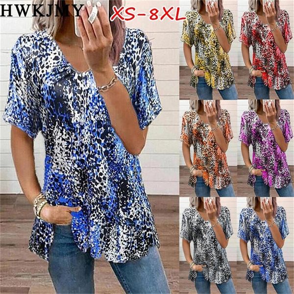 

summer women s clothing v neck short sleeve printed tees casual loose t shirt ladies zipper tee xs 8xl 220525, White