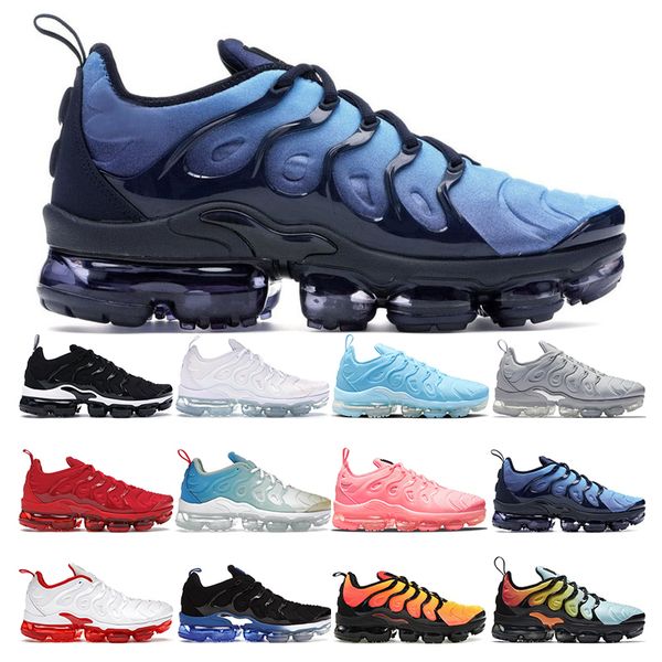 

running shoes 2022 tn plus men womens triple black white university blue tennis ball midnight navy grape sports sneakers trainers fashion