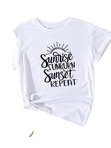 

l.etter graphic tee i6vx#, White