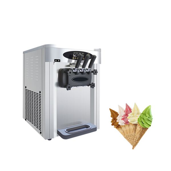 Hergestellt in China Soft Ice Cream Make Machine 3 Geschmacksrichtungen hochwertiger Snackmaschinen