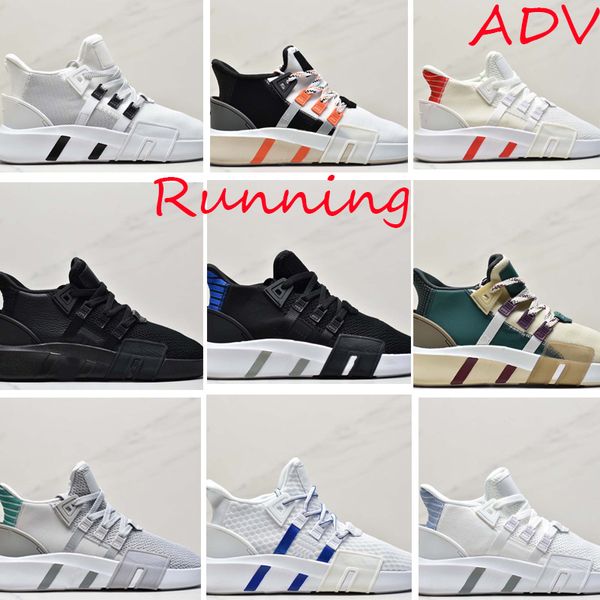

striped casual shoes knitted breathable men sneakers round toe lace-up trainers running shoes comfortable elastic rubber sole sports shoe fa, Black