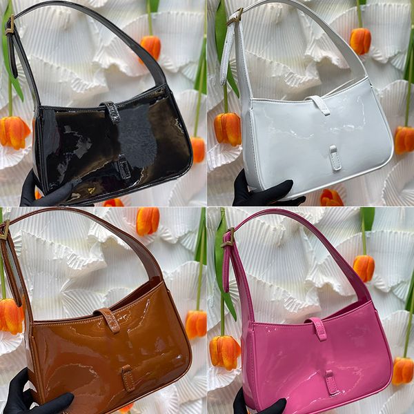 

fashionable women hobo bags premium patent leather women shoulder bag simple adjustable strap handbag summer bright color luxurys designers
