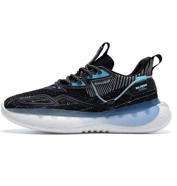 

dhrt3243 men's sneakers shoes men mesh knit sports rubber soles mens outdoor trainers comfort walking party dress footwear, Black