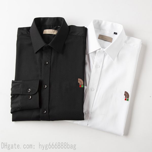 

2022ss fashion designer men's shirts luxury mens business casual shirt men dress shirts long sleeved slim fit shirts men medusa shirt s, White;black