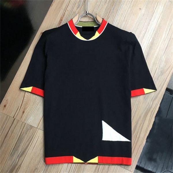 

autumn winter mens designer sweater luxury half sleeve round neck letter print t shirt quality men 01