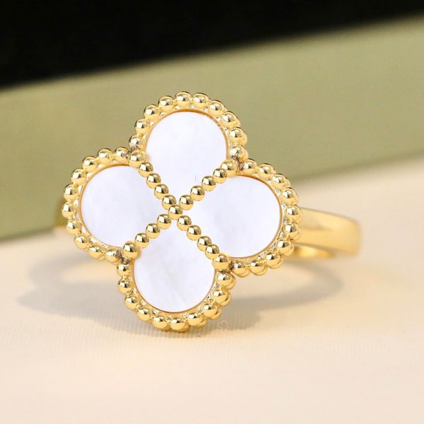

Clover Ring For Woman Engagement Rings Designer Clover Jewelry Woman Jewlery Bague Designer Bague De Luxe Bijoux Femme Jewelries Schmuck Joyeria Anillos Joyas
