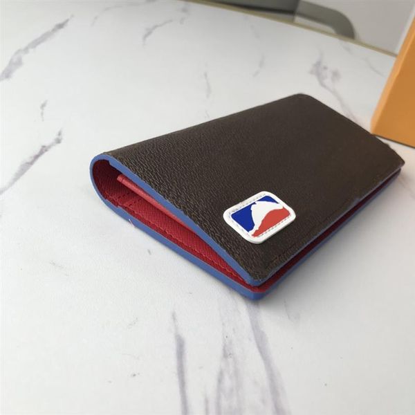 

2021 fashion flowers designer wallets luxurys men women leather bags classic letters key coin purse original box plai184s, Red;black