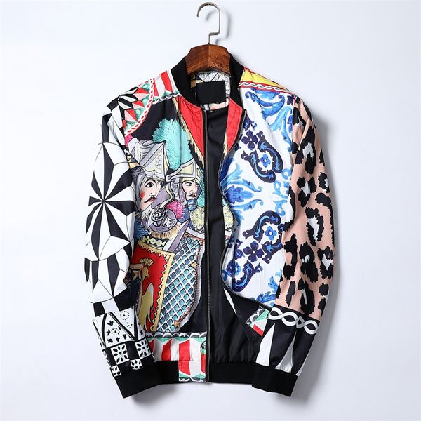

hip hop leopard print bomber jacket men streetwear fashion brand label varsity jacket 2022 women autumn college jacket unisex, Black;brown
