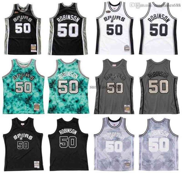 

stitched david robinson jersey s-6xl mitchell & ness 1998-99 mesh hardwoods classics retro basketball jerseys men women youth, Black