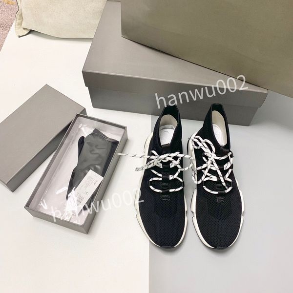 

2022 women men sneakers casual dirty shoes fat leather letters lace up platform leisure fashion canvas training shoe size35-45 ly220103, Black