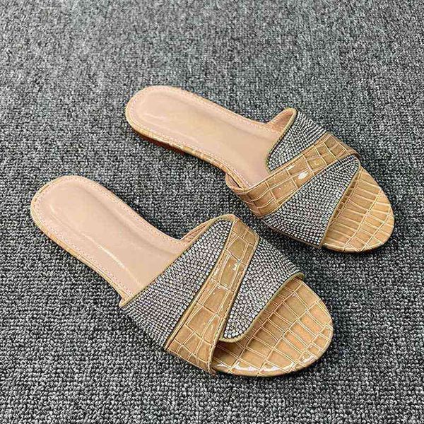 

slippers women's shoes trendy seaside female leisure street ladies flip flops large size 41 outdoor woman luxury slides 220530, Black