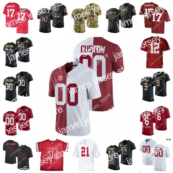 

james ncaa stitched alabama crimson tide football jersey 92 justin eboigbe 12 christian leary 1 jahmyr gibbs 23 roydell williams 78 amari ki, Black