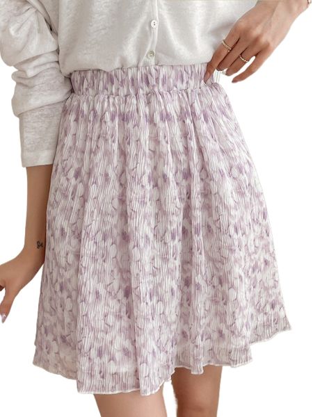 

dazy allover print flare skirt h3ph#, Black
