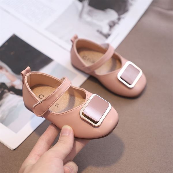 

flower autumn girls single fashion toddler princess female baby soft soled leather shoes 220617, Black;red