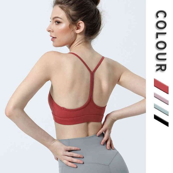 

back yoga suit bra running fitness sports, Gray