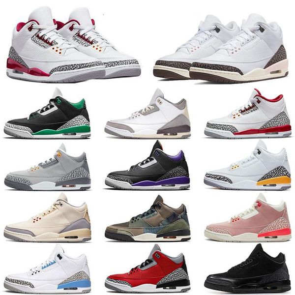 

basketball shoes trainers 3 3s men women cyber monday line knicks rivals unc korea - seoul sports sneakers eur40-46, Black