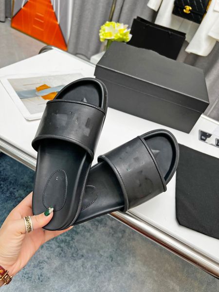 

2021 fashion designer women slippers embroidery print espadrilles loafers classic ladies slides sandals summer outdoor platform shoes scuffs, Black