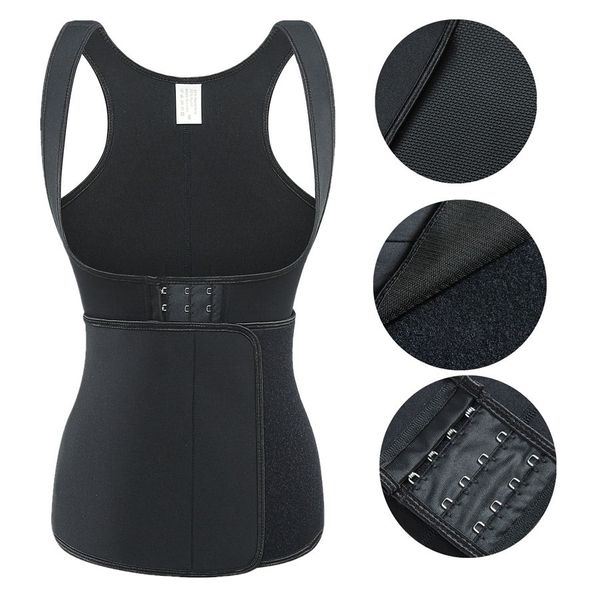 Hot Neoprene Sauna Sweat Waist Trainer Corsetto Trimmer per le donne Pancia Controllo della pancia Shapewear, Vita Cincher Body Shaper Camicie da allenamento