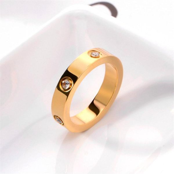 

love screw ring women men band rings classic luxury designer jewelry titanium steel alloy gold-plated three-layer electroplating 3288l, Silver