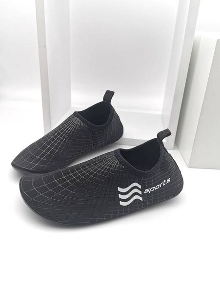 

boys letter graphic water shoes she, Black