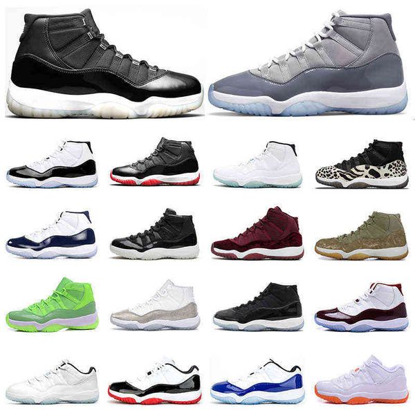 

men basketball shoes 11 high 11s 25th anniversary cool grey legend blue white bred unc concord animal instinct low cut women sports, Black