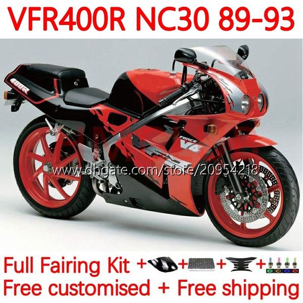 КОМПЛЕКС БУДОВ для Honda RVF400R VFR400 R N30 V4 VFR400R 89-93 133NO.37 RVF VFR 400 RVF400 R 400RR 89 90 91 92 93 VFR400RR VFR 400R 1989 1990 1991 1992 1993 FACING RSTOCK RED RED RED RED RED