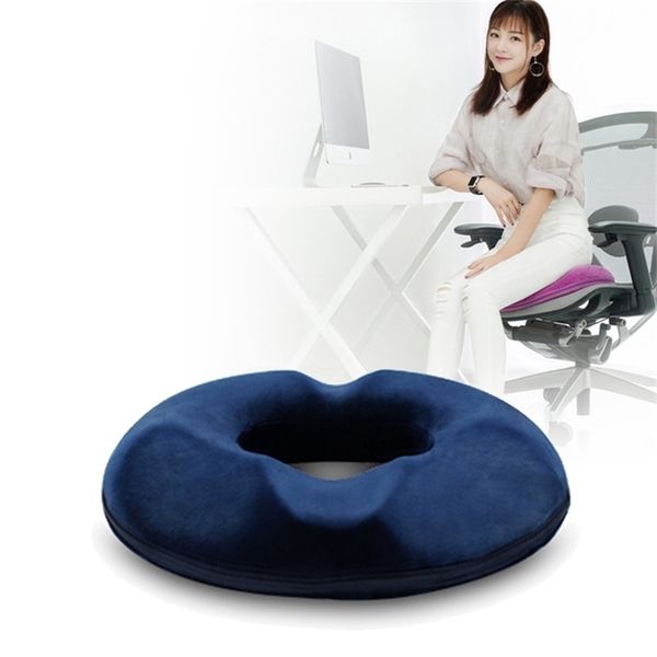Almofada de assento de espuma de memória cocccyx massagem ortopédica Hemorróidas cadeira de cadeira de almofada de carros de carros alívio de cadeira de rodas almofadas 220402