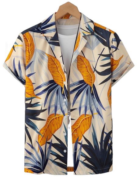 

men random tropical print shirt without tee u9tu#, White;black