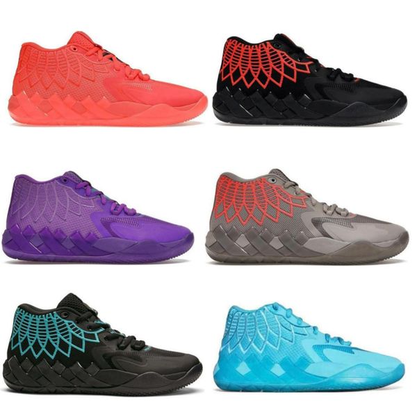 

2022 mb.01 melo ball men basketball shoes sneakers buzz queen city rick and morty rock ridge white red blast zapatos trainers size 7-12