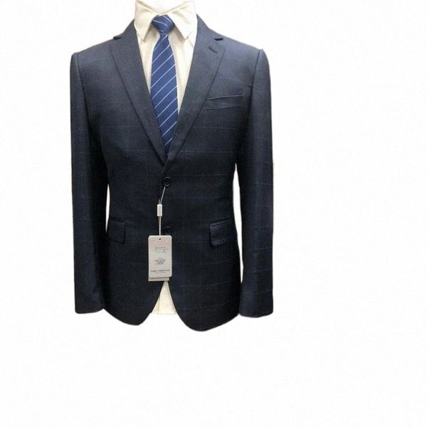 

men's suits & blazers costume homme 2021 spring autumn royal suitcase set casual business tailor-made plaid dress 2 piece trousers t61x, White;black