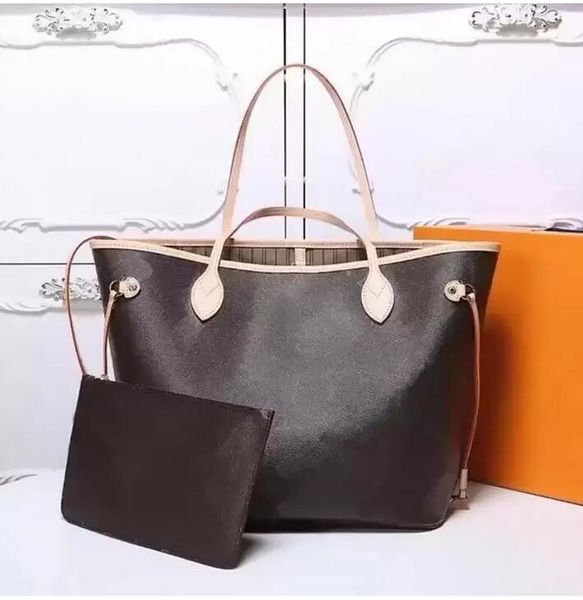 

designers leather handbags women shoulder bags with wallet female mother package composite bag purse lady totes 2pcs/set