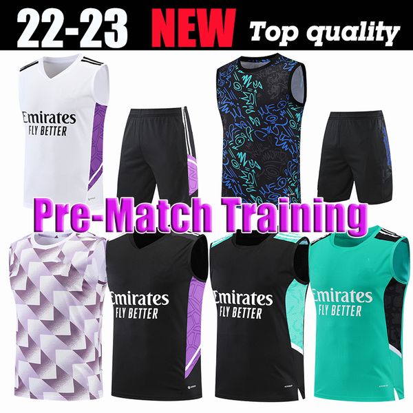 

pre-match training benzema soccer jersey 22 23 football shirt real madrids camavinga alaba modric valverde fourth camiseta 2022 uniforms vin, Black;yellow