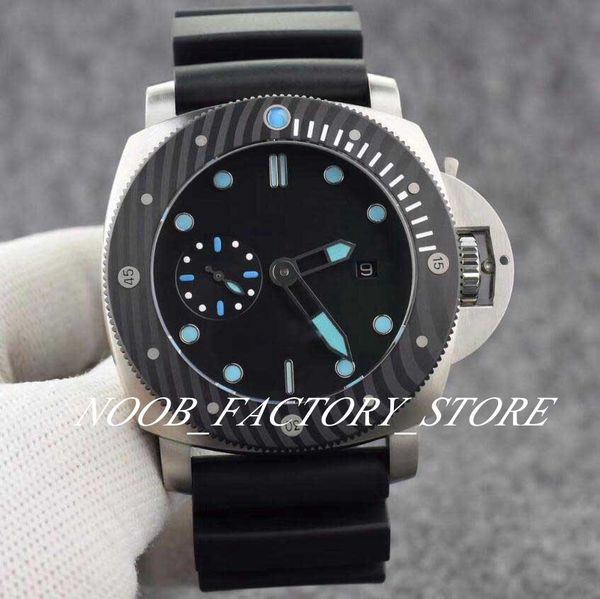 

factory sales watch of men classic serie 00799 automatic movement 47mm men watches counterclockwise rotating bezel case black rubber, Slivery;golden