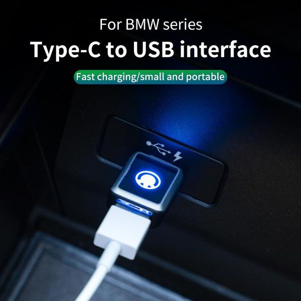 Carro organizador USB adaptador tipo-c para series f10 f11 g30 g31 g20 f30 f31 f34 x6 e60 e90 e91 92 e93 para interface