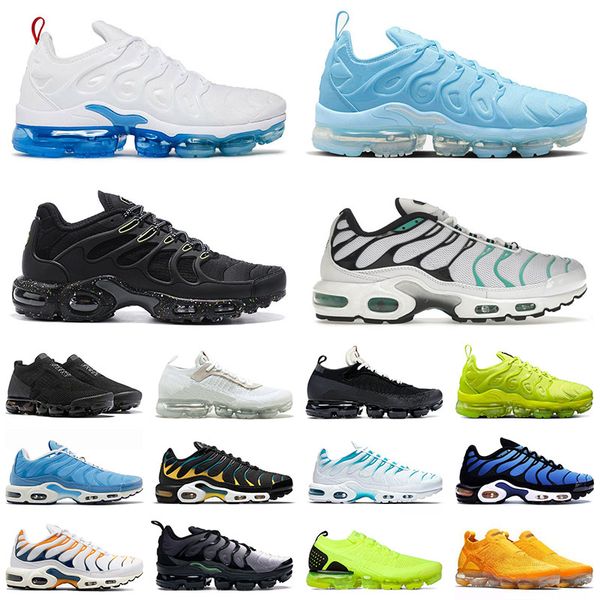 

air vapour max tn plus running shoes men trainers airmaxs vapourmax university blue off hyper jade sneakers women sports white black lime te