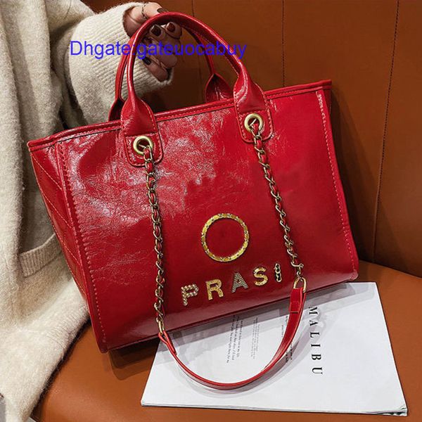 

women's luxury fashion handbags evening bags ch designer metal letter badge tote bag small mini body leather beach handbag large female