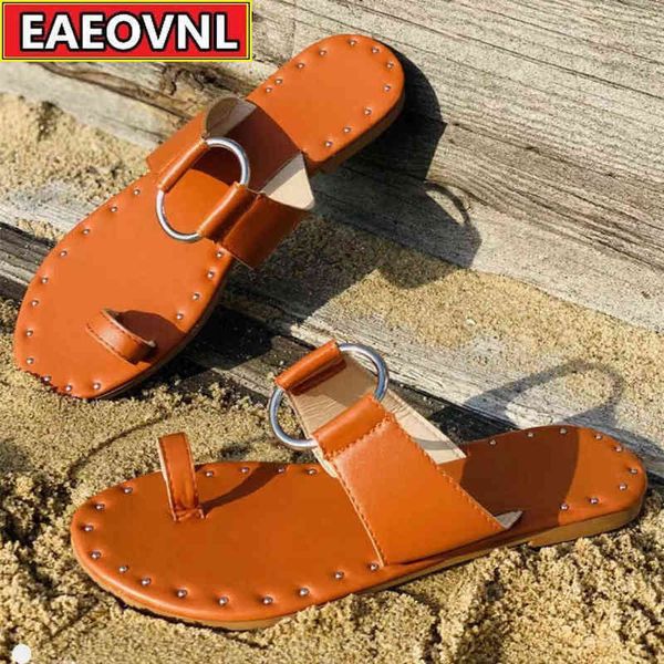 Damen Hausschuhe Sommer 36 43 Yards Open Toe Strandsandalen Mode Lederschuhe Outdoor Freizeit Damen 220530