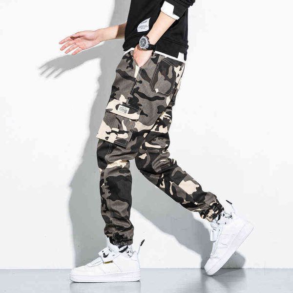 2022 frühling Männer Armee Grün Camo Cargo Hosen Herren Hip Hop Harem Hosen Männlichen Jogger Mode Casual Streetwear Hosen Hosen l220706