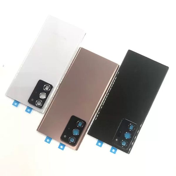 

original battery back glass housing replacement for black samsung galaxy note20 ultra 5g with preattached adhesive and camera lens n986w n98