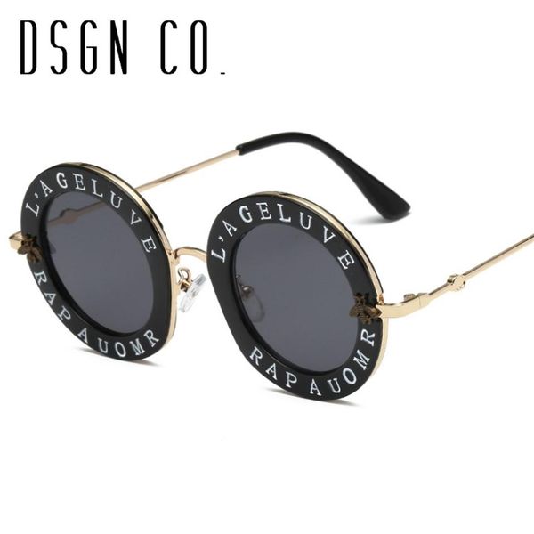 

dsgn co. 2018 sunglasses for men and women classic oversize round frame 7 color fashion sun glasses uv400306c, White;black
