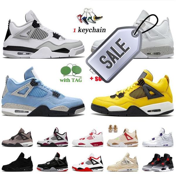 

mens designers 4s shoes military black cat basketball shoe 4 white oreo university blue lightning sail bred wild things men women 205j