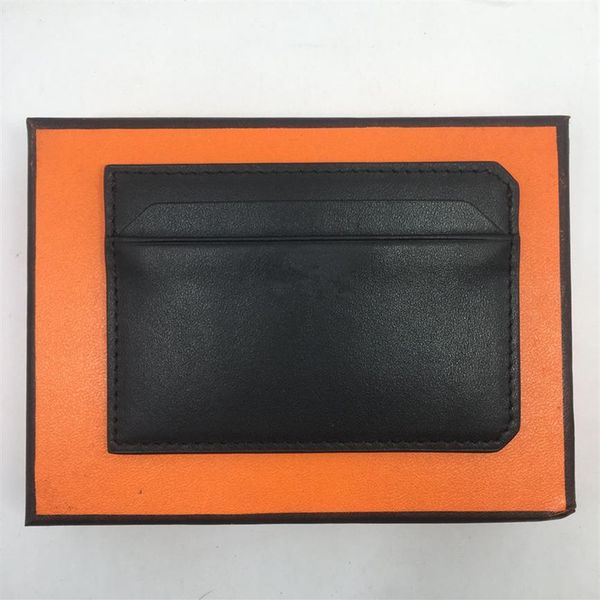 

men women real leather minimalist business bank card case card holder credit cardholder porte carte money coin purse 2019 new arri266s, Brown;gray